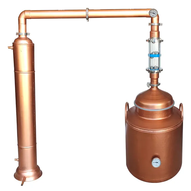 POT ve Bubble Caps Still BAKIR Damıtma Cihazı-İmbik