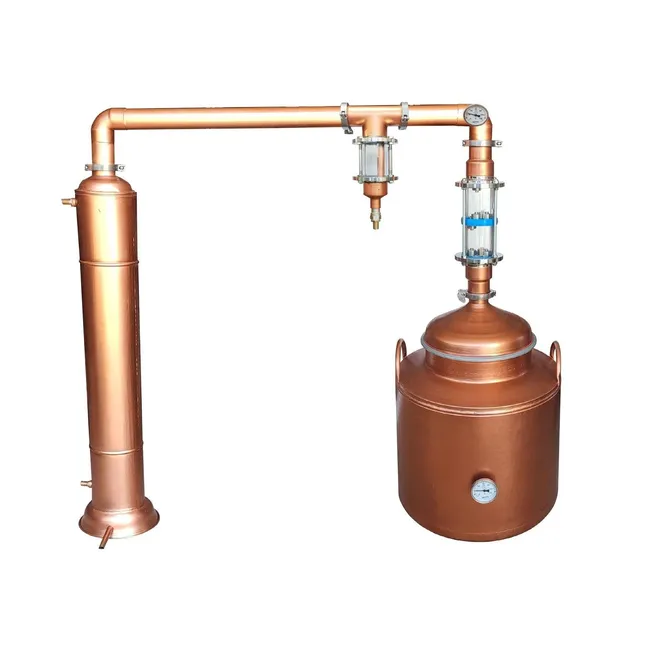 Thumperli POT ve Bubble Caps Still BAKIR Damıtma Cihazı-İmbik