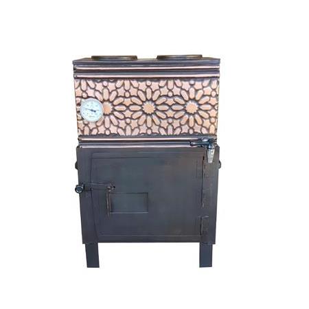 İki Demlikli Odunlu Bakır Çay Kazanı